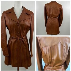 Vintage Brown Leather Jacket